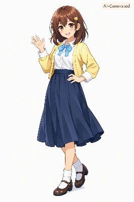 膝下スカート