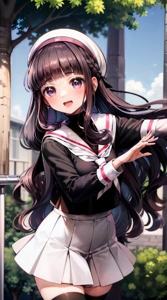 魔法の美少女「大道寺知世」がかわいいセーラー服で魅了するカードキャプターの絶対領域