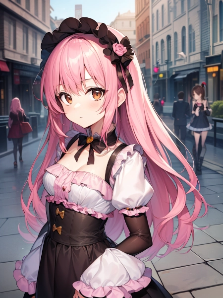 ピンク髪の女の子2