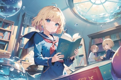 水ノ都の魔法図書館で