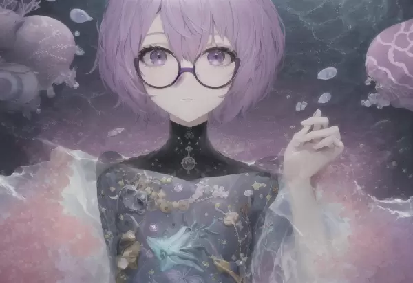 眼鏡をかけた結月ゆかり雫的な何か