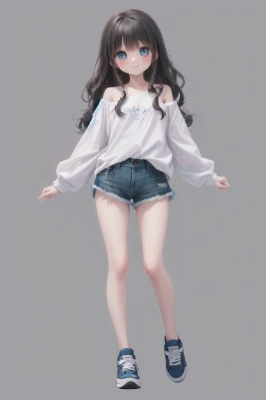 あやちゃん hot pants / over size T-shirts