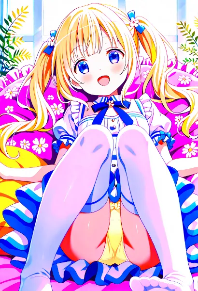 コスモス柄クッション