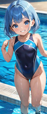 お昼のプール
