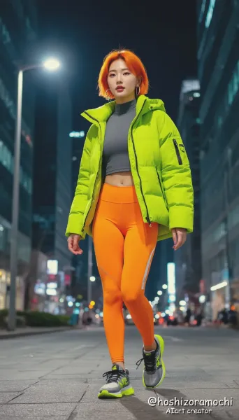 スポーティ・シックな「ライムグリーン・アタック」