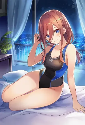 中野三玖　競泳水着顔面騎乗