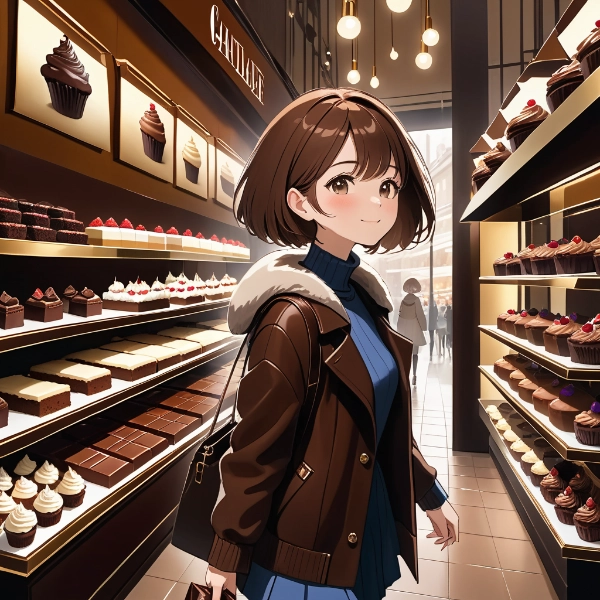 ケーキショップでお買い物