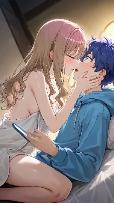 ベッドで交わす甘い視線