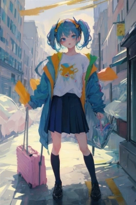 都会に出てきた女の子