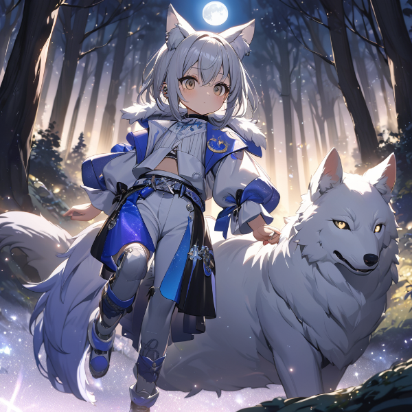 月光の下での出会い