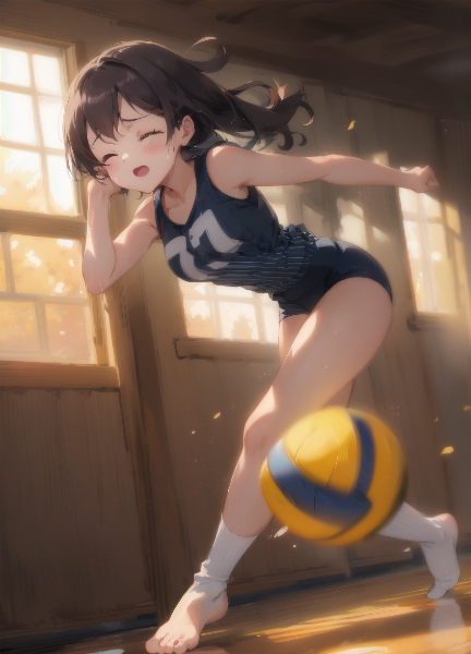 靴を脱いでドッジボール！