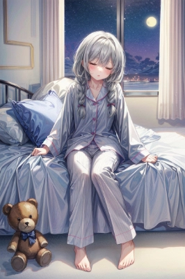 中々眠れないわ