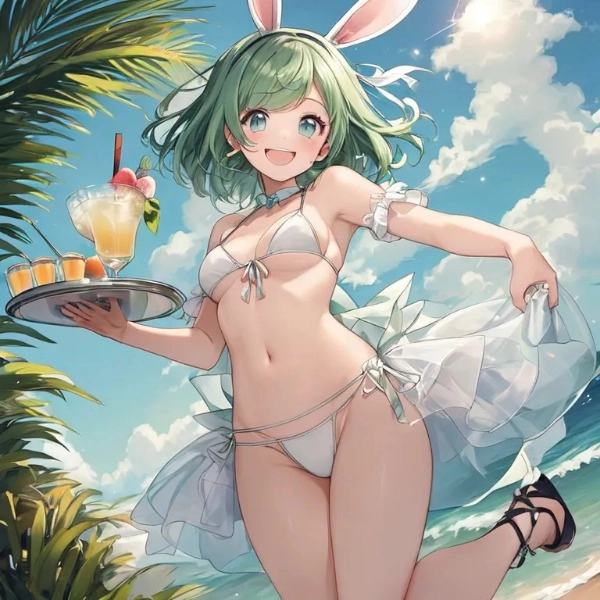 バニーうちの子。水着