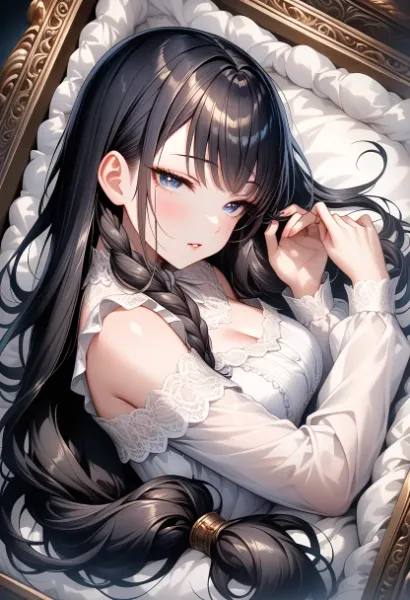 黒髪の優雅な夢想