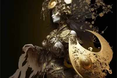 Contemporary Japanese Gold Leaf Painting 008