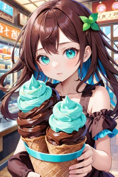 チョコミントソフトバケツサイズ