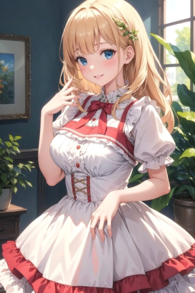 ひらひらドレスの女の子