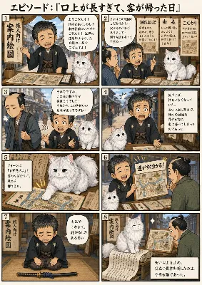 長すぎる口上、白猫が救った一日