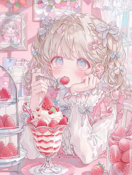 甘い午後のイチゴ姫の秘密茶会。