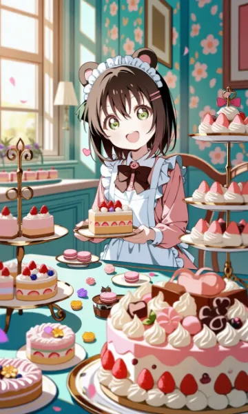 「ケーキ食べ放題だよ！」