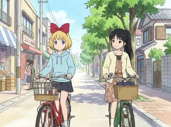 自転車でお出かけ