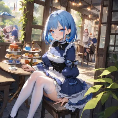 お昼のカフェ