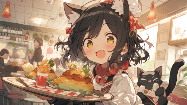 猫ガチャ、でも笑顔