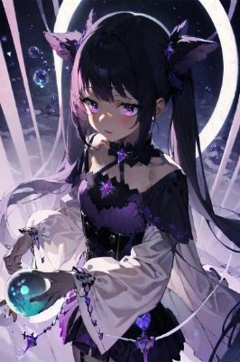 神秘的なツインテール少女