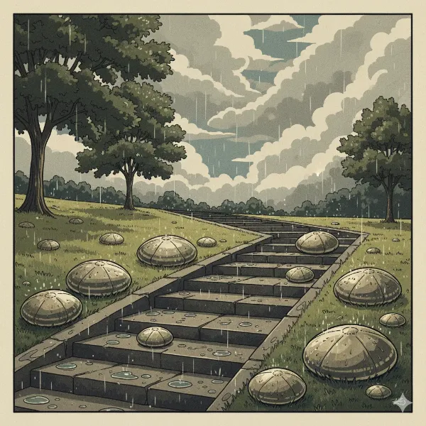 自然のドラムセット