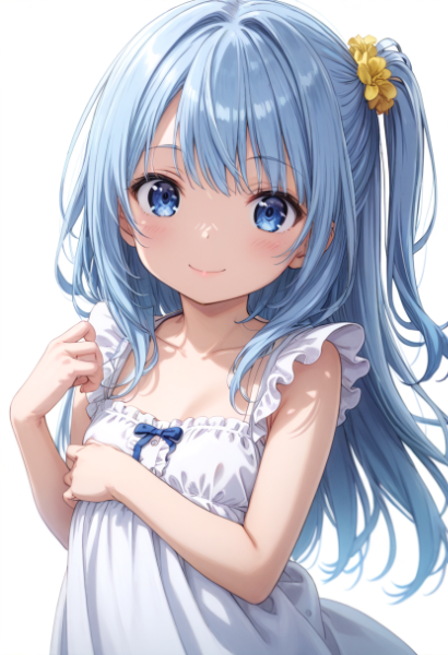 青い髪の少女３