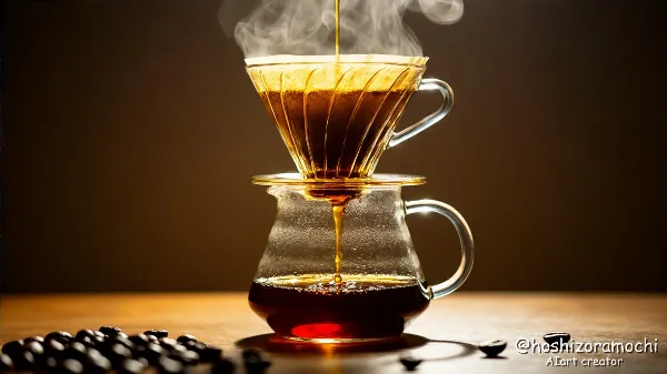 湯気立つドリップの瞬間 - The moment the steam rises