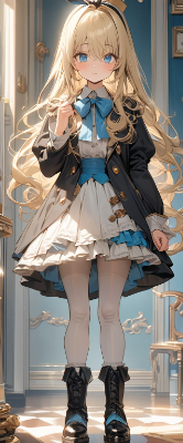 学生服風のアリス