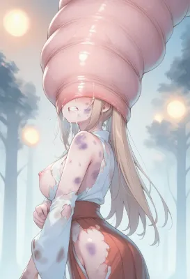 丸呑みされちゃう退魔巫女
