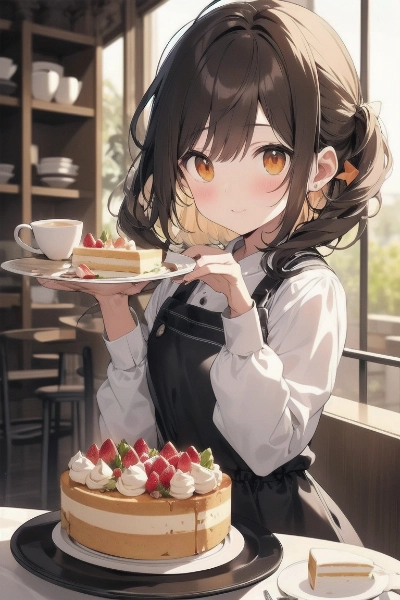 ケーキを作った女の子