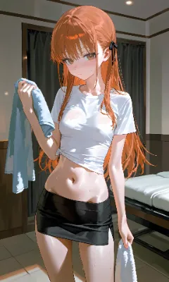 桃色髪ロング　メンエス嬢