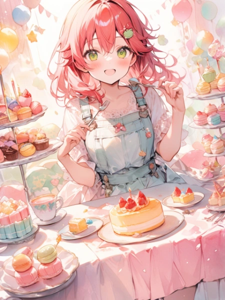 ゆめかわケーキパーティー【ホロライブ・さくらみこ】