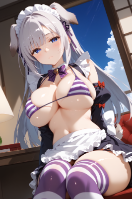 銀髪犬娘ちゃん