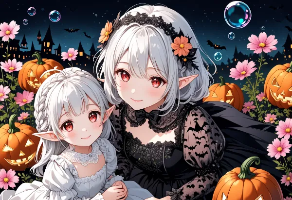白銀エルフのハロウィン