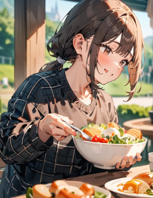 サラダ女子