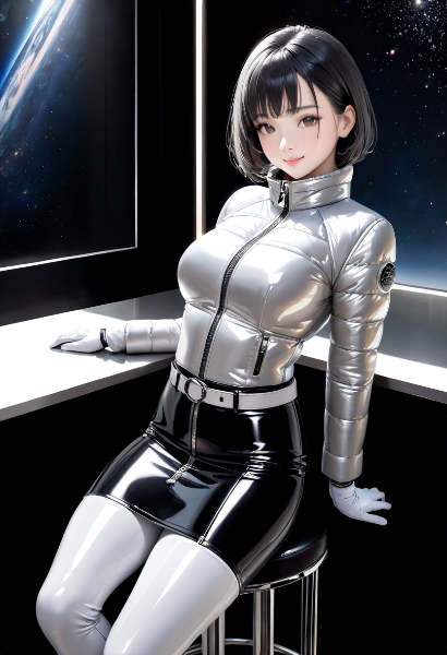 宇宙ステーションのお姉さん
