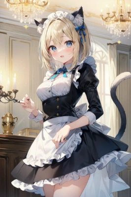 猫耳メイドさん