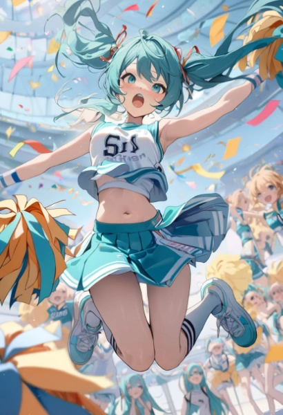 ミクさんが応援してるよ