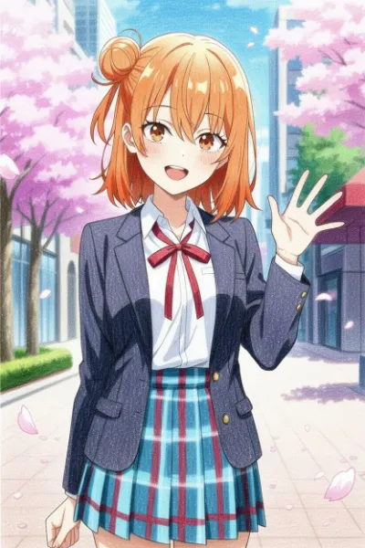 由比ヶ浜結衣【線画付き】