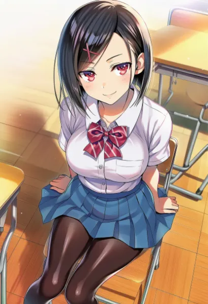 美脚の女子高生