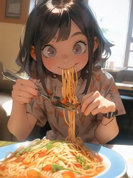 ママのスパゲティだいすき😋