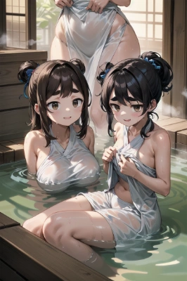 深さがよくわからない温泉