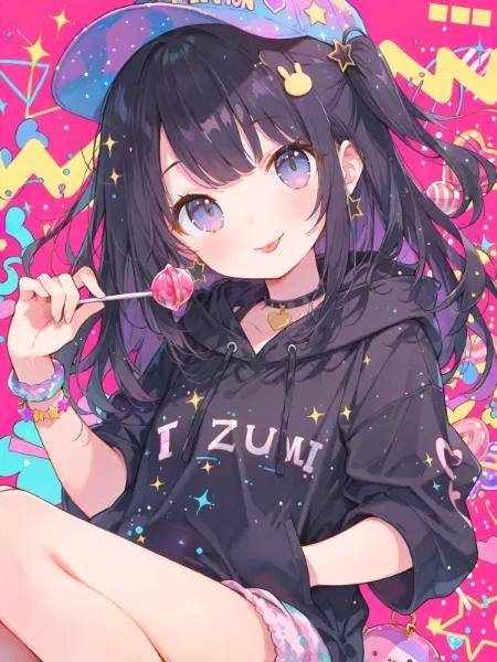 ポップでキュートなストリートガール