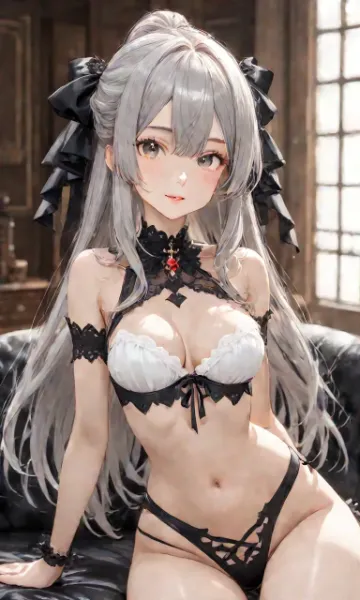 銀髪お嬢様。