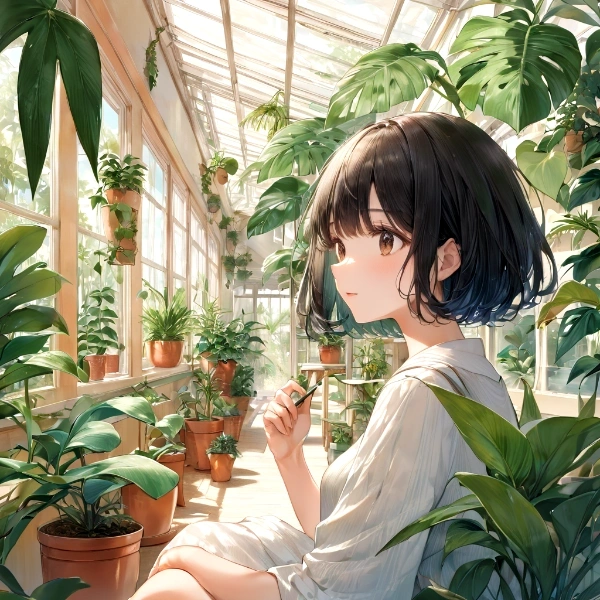 桜子さんと観葉植物