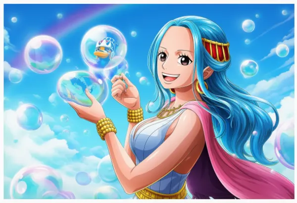 ONE PIECEのビビのシャボン玉画像